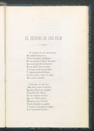 El destino de una flor