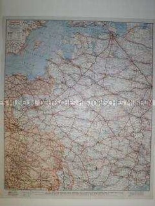 Karte des westlichen Russland