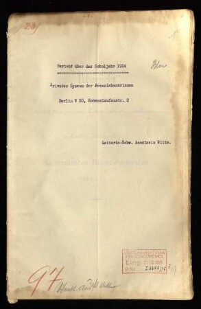 1924/1925: Bericht über das Schuljahr ... - 1924/1925