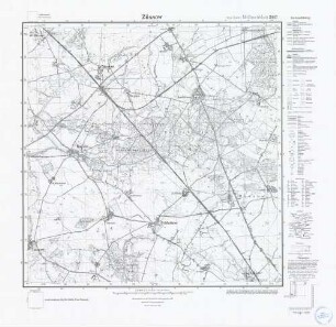 2047 Züssow, Meßtischblatt (4cm - Karte)