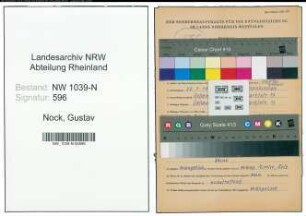 Entnazifizierung Gustav Nock , geb. 28.07.1902 ()