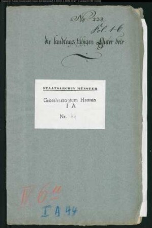 Die landtagsfähigen Güter