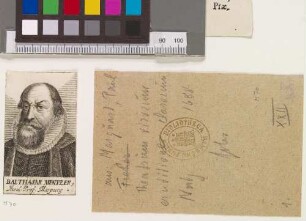 Balthasar Mentzer, Theol: Prof. Marpurg