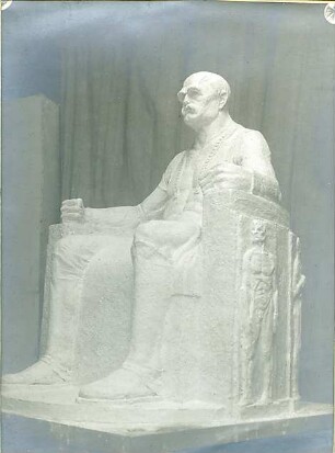 Billing, Hermann; Bingerbrück - Elisenhöhe (Rheinland-Pfalz); Bismarck-Nationaldenkmal - Skulptur Otto von Bismarck (Gipsmodell)