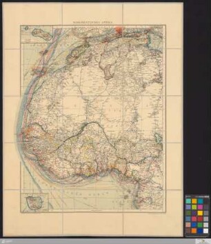 Produkten- und Verkehrskarte von Afrika
