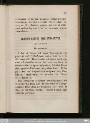 Tertius Passus Viae Purgativae.