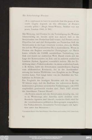 Die Sicherheitslage Persiens