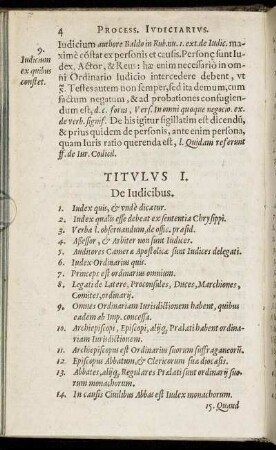 Titulus I. - Titul. IIII.