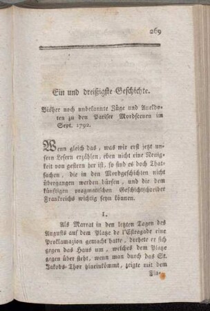 Ein und dreißigste Geschichte - Fünf und dreißigste Geschichte