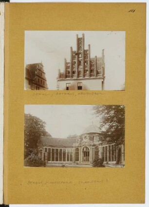 Rathaus, Zerbst. Orangerie, Zerbst: Ansicht von Westen (aus: Skizzen- und Fotoalbum 11)