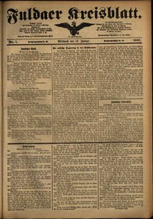 Ausgabe vom Mittwoch, den 10. Januar 1906.