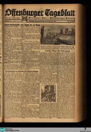 Offenburger Tageblatt, Samstag+Sonntag
