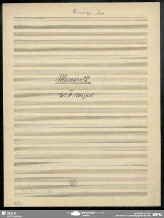 Deutsche Tänze. Excerpts. Arr - Mus.10122-F-507A : orch; D; KV 585.1
