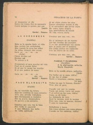 La cordobesa : (Zamba)
