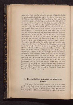 2. Die wirtschaftliche Bedeutung des Hunte-Ems-Kanales