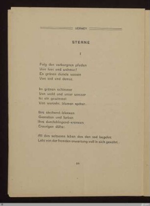Sterne I : [SW XV: keine Sigle]; [SW XV, S. 86/151] / Albert Verwey