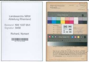 Entnazifizierung Norbert Richard , geb. 25.04.1903 (Forstwirt)