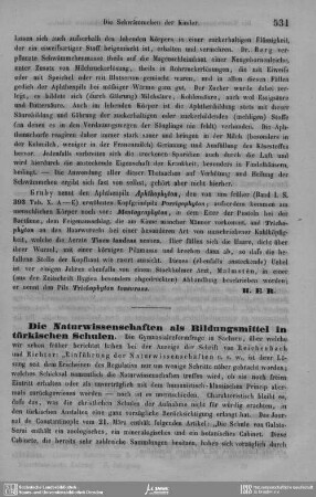 Die Naturwissenschaften als Bildungsmittel in türkischen Schulen.
