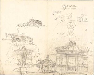 Thiersch, August ; Ägina (Griechenland); Ausgrabungen - Tempel (Ansichten, Details)