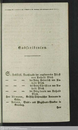 Subscribenten