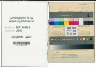Entnazifizierung Josef Sandforth , geb. 21.08.1902 (Landgerichtsrat)