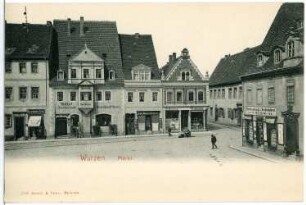 Wurzen. Markt und Hotel Gesellschaftshaus