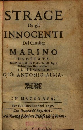 La Strage De gli Innocenti