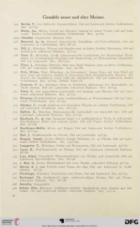 Gemälde neuer und alter Meister (Nr. 304-375)