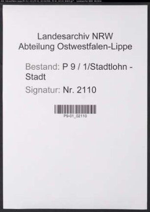 Sterberegister Standesamt Stadtlohn