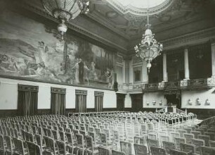 Leipzig, Augusteum : Leipzig. Augusteum. Aula. A. Roßbach (Umbau). Blick zum Wandbild von M. Klinger