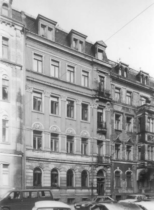 Dresden-Neustadt, Martin-Luther-Platz 7. Wohnhaus (um 1895). Straßenansicht