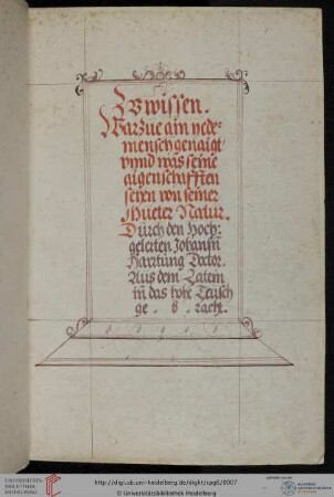Johannes Hartlieb, De mansionibus