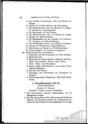 3. Eisenhüttenkunde Teil III