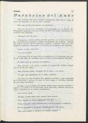 Parábolas del Ande - [Continuación]
