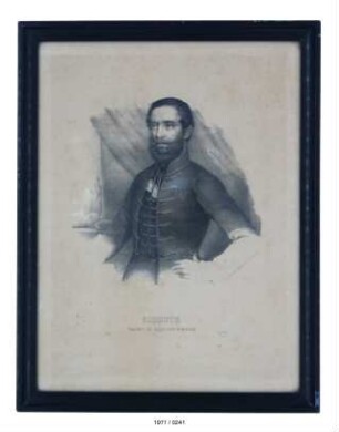 Lithografie: "Porträt Ludwig Kossuth"; um 1850