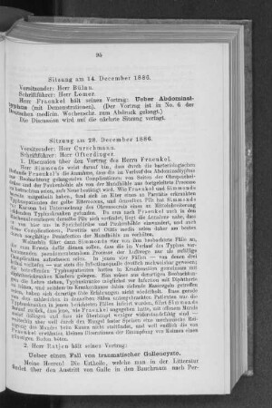 Sitzung am 28. December 1886.