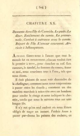Chapitre XX. Descente dans l'ile de Caravida ...