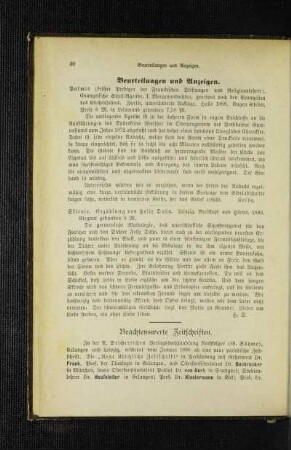 Beachtenswerte Zeitschriften