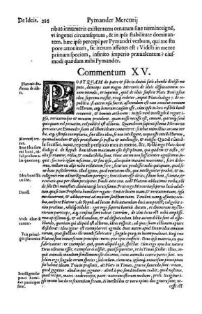 Commentum XV.