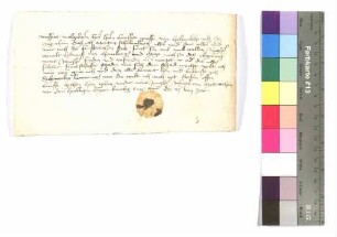 Fehdebrief des Merten Schelenberg an Kraft von Hohenlohe.