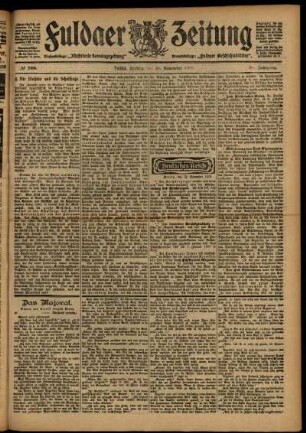 Ausgabe vom Freitag, den 20. November 1903.