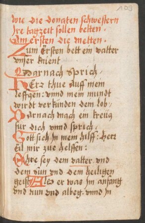 Stundengebet der Augustiner-Oblatinnen