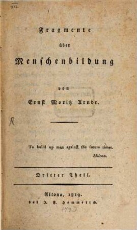 Fragmente über Menschenbildung, 3. Briefe an Psychidion, oder: Ueber weibliche Erziehung