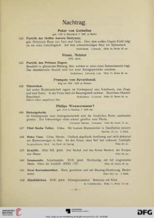 Nachtrag (Nr. 633-658)