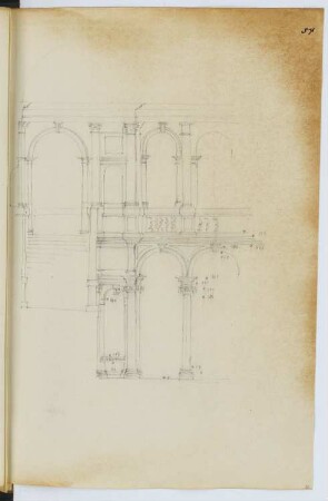 San Giorgio Maggiore, Venedig: Innenansicht (aus: Skizzen- und Fotoalbum 5)
