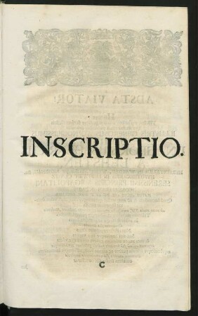 Inscriptio