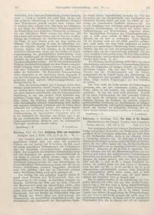 395-396 [Rezension] Holzhey, Carl, Schöpfung, Bibel und Inspiration