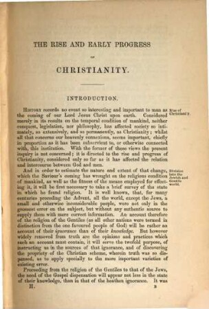 The rise and early progress of christianity