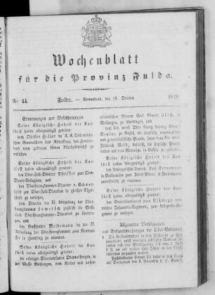 Nr. 44, Ausgabe vom 28. Oktober 1848