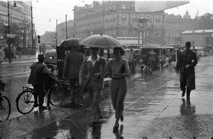 Berlin: Regen am Potsdamer Platz